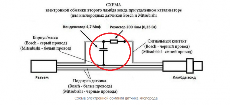 Обман про лямбда-зонд: электронный и механический - как сделать самому (+ схема)